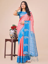 Linen Cotton Traditional Tassel Saree