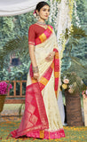 Exotic Cream Color Soft Silk Saree