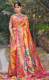 Beloved Orange Color Paithani Silk Saree
