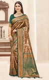 Green Fancy Woven Silk Saree