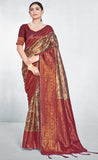 Exceptional Maroon Color Fancy Silk Saree