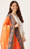 Adorning Multi color Cotton Printed Traditional Tassel Dupatta