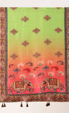 Adorning Multi color Cotton Printed Traditional Tassel Women Dupatta
