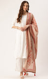 Adorning beige Cotton Printed Traditional Tassel Dupatta
