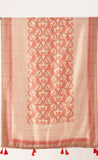 Adorning beige Cotton Printed Traditional Tassel Dupatta