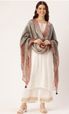 Adorning Multi color Cotton Printed Traditional Tassel White Women Dupatta