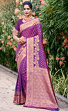 Admirable Magenta Color Fancy Silk Saree