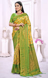 Graceful Yellow Color Fancy Silk Saree