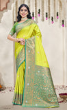 Ideal Mint Green Color Soft Silk Saree