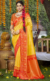 Graceful Yellow Color Soft Silk Saree