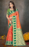 Enchanting Orange Color Soft Silk Saree