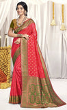 Elegant Dark Pink Color Soft Silk Saree