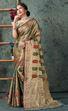 Precious Grey Color Silk Saree