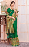 Magnificent Green Color Paithani Silk Saree