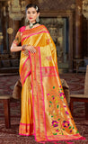 Classy Yellow Color Kanjivaram Silk Saree