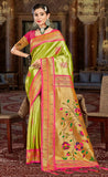 Classy Light Green Color Kanjivaram Silk Saree