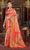 Great Pink Color Kanjivaram Silk Saree