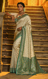 The Allure of Off White Banarasi Silk for Festivities