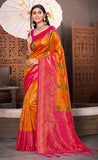 Attractive Yellow Color Kanjivaram Silk Saree