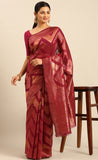 Mesmerizing Magenta Color Soft Cotton Saree
