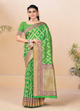 Traditional Green Color Banarasi Silk Saree