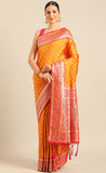 Timeless Mustard Color Banarasi Silk Saree